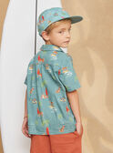 Camisa estampada azul KROCHEMAGE / 24E3PGE1CHMC200