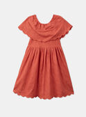 Vestido rojo con bordados KROFORETTE / 24E2PFE1ROBE405