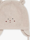 Gorro de punto de color nuez GOPAL / 23H0AML1CHAI812