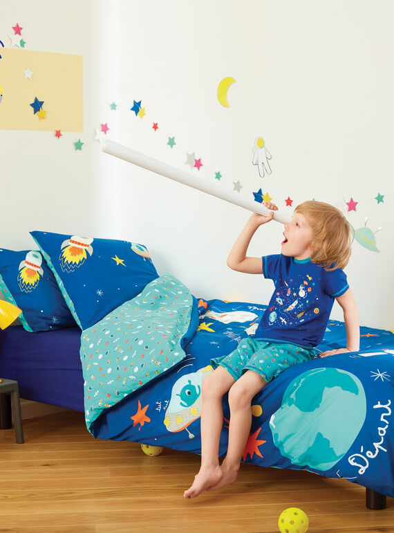 Sábana / juego de cama de color verde marino ROFUSEETC / 19EZENX4PLCC204