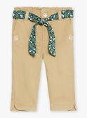 Pantalón beige de twill GACERISE / 23H1BF81PAN626