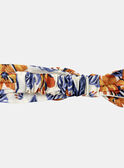 Cinta para el pelo blanca con estampado de flores y peces multicolores KAZELIE / 24E4BFS1BAN001