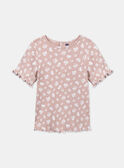 Camiseta rosa flores de manga globo KRIBLETTE 1 / 24E2PFB3TMC311