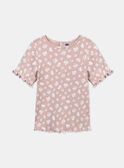 Camiseta rosa flores de manga globo KRIBLETTE 1 / 24E2PFB3TMC311