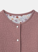 Cárdigan reversible liso y floral MAVETTE / 25E2PF71CAR511
