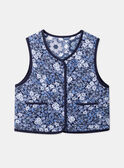 Chaleco azul y blanco, reversible y acolchado LEGILETTE / 24H2PFJ1CSM001