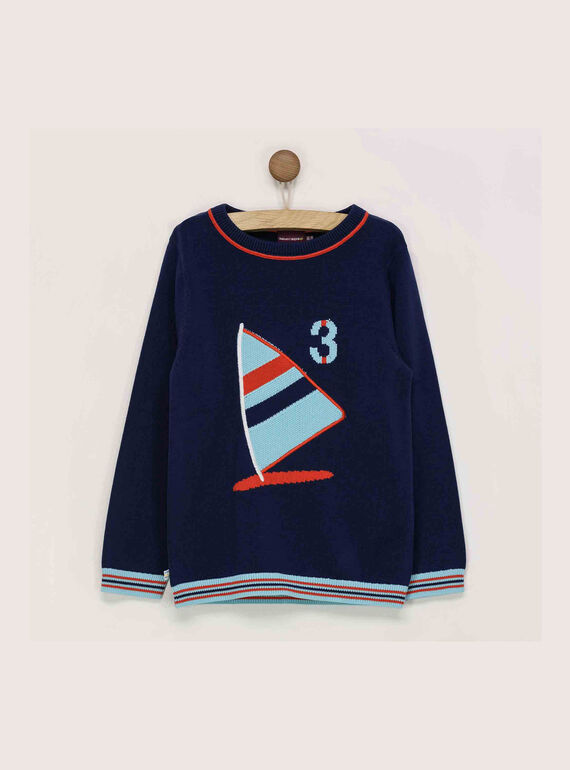 Jersey de color azul noche REMUAGE / 19E3PGD1PULC205