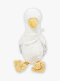 Peluche de cigüeña de color blanco, verde salvia y naranja KORBIN / 24E0AM11JOU000