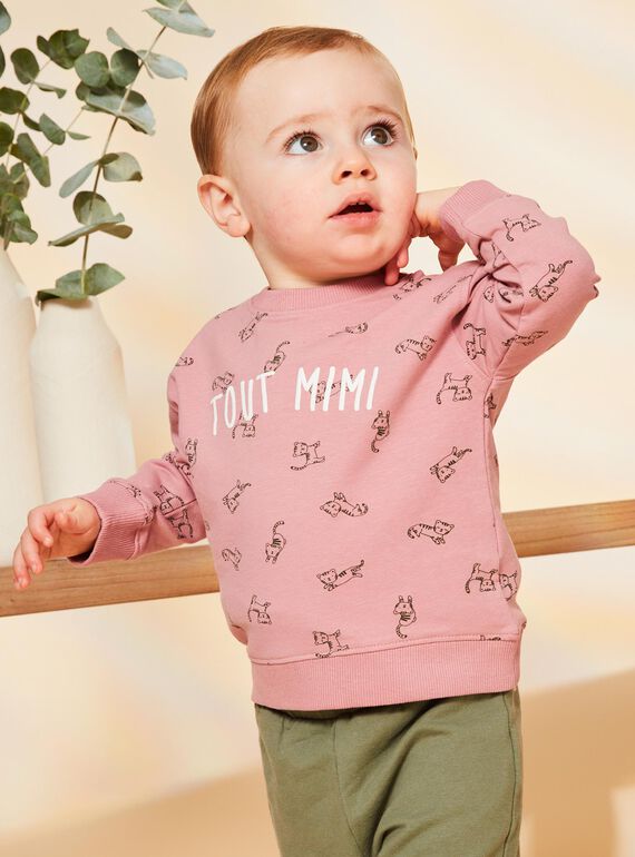 Sudadera vintage con estampado de animales FAGETIENNE / 23E1BGD2SWED332