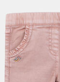 Vaqueros slim rosa con bolsillos fruncidos KRIZETTE 2 / 24E2PFB1JEA311