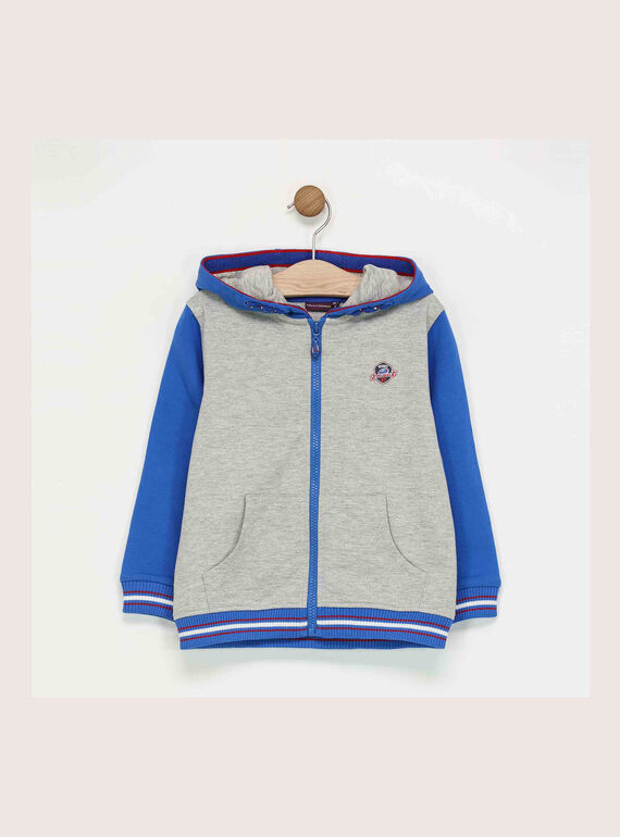 Chaqueta de chándal de color gris jaspeado RAJOTAGE 1 / 19E3PGB1JGH943