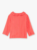 Camisa rosa con cuello avolantado para niña TAYEGETTE / 20E2PFZ2CHEF503
