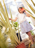 Falda reversible con estampado floral para niña CYAJUPETTE / 22E2PFK1JUP001