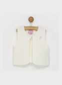 Chaleco de color crudo RABECKA / 19E1BF21CSM001