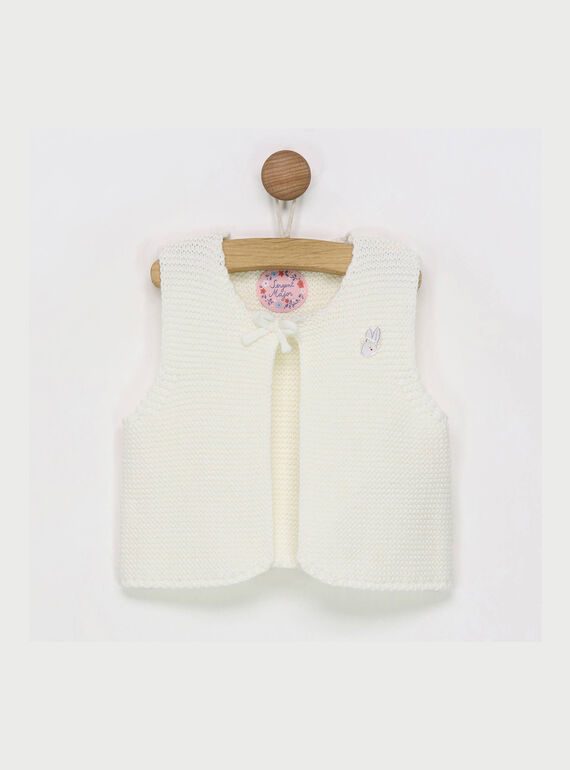 Chaleco de color crudo RABECKA / 19E1BF21CSM001