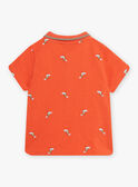 Polo rojo anaranjado para bebé niño CAWEDOU / 22E1BGP1POLF527