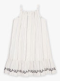 Vestido de color crudo con estampado de rayas FLIRAYETTE / 23E2PFP1RBS001