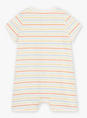 Pelele de rayas de color crudo para bebé niño CEILAN / 22E5BG53GRE001