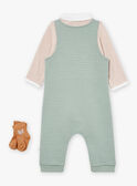 Body, peto y calcetines de color caqui y avellana LOIC / 24H0CG12ENS604