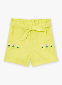 Pantalón corto amarillo LASHORETTE / 24H2PFI1SHO116