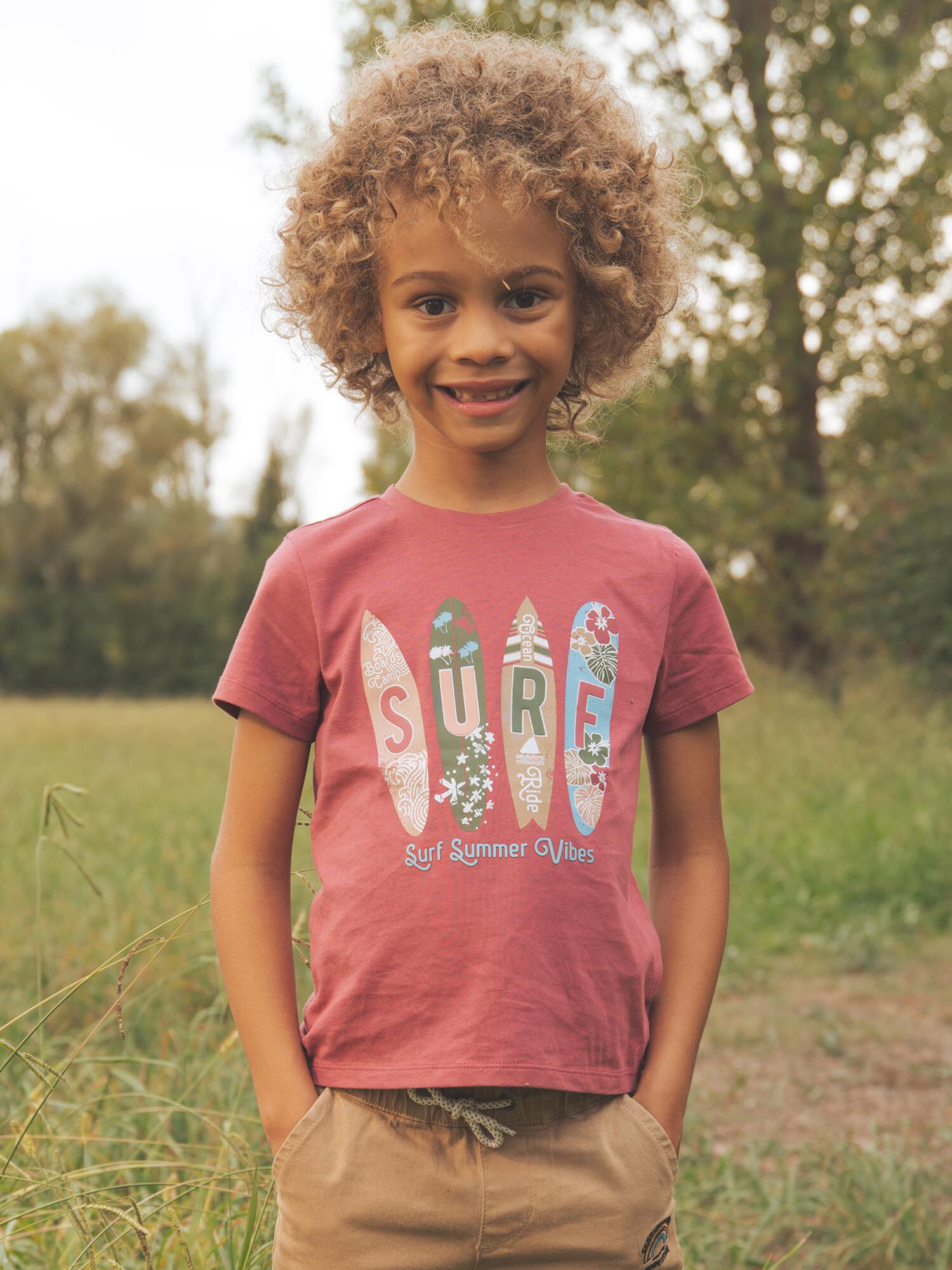 Camiseta con estampado de surf Chico Sergent Major