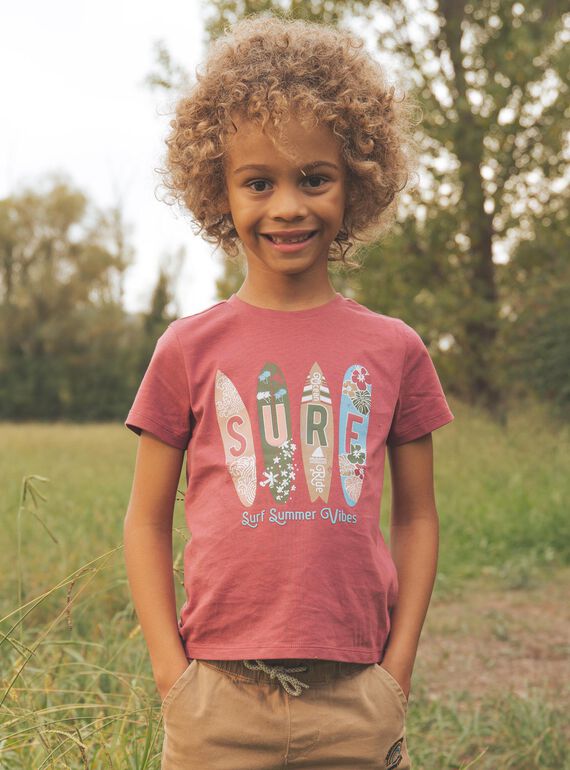 Camiseta con estampado de surf FISURFAGE / 23E3PGD2TMC303