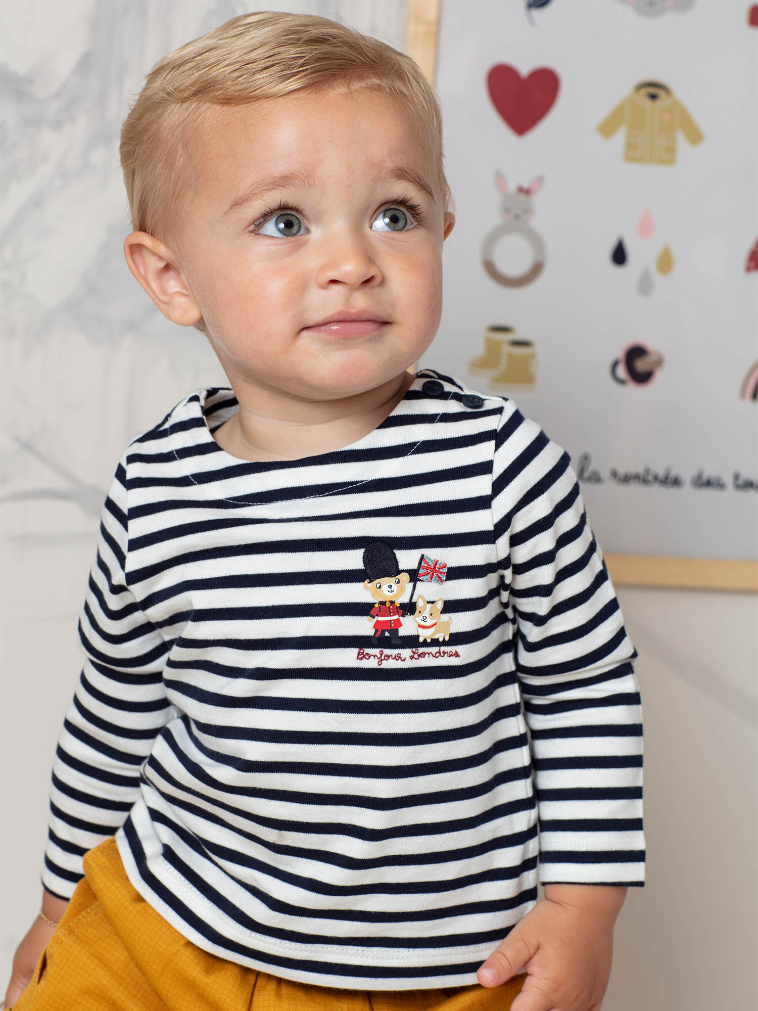 Camiseta rayas on sale colores bebe