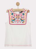 Camisa de color blanco con bordados ROUBELETTE / 19E2PFM1CHE001
