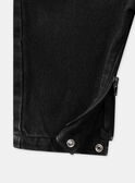 Pantalón con peto vaquero negro LAFLAVIEN / 24H1BGK1SALK003