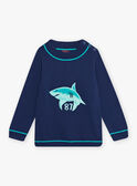 Jersey azul con estampado de tiburón para niño COMIDAGE / 22E3PGN1PULC231