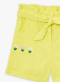 Pantalón corto amarillo LASHORETTE / 24H2PFI1SHO116