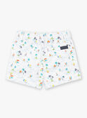 Short blanco y azul con estampado de fantasía ZATOM / 21E1BGU1SHO001