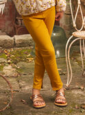 Leggings color ocre con canalé KOLEGETTE / 24E2PFD1LG107