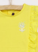 Camiseta de manga corta de color amarillo RYESSETTE / 19E2PFS1TMC106