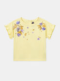 Camiseta de flores amarillas KOUETTE / 24E2PFD1TMCB104