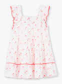Vestido blanco con estampado de palmeras ZYPANETTE / 21E2PFU2ROB000
