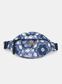 Riñonera de color azul y blanco acolchada con estampado floral LEPACHETTE / 24H4PFJ1BES001