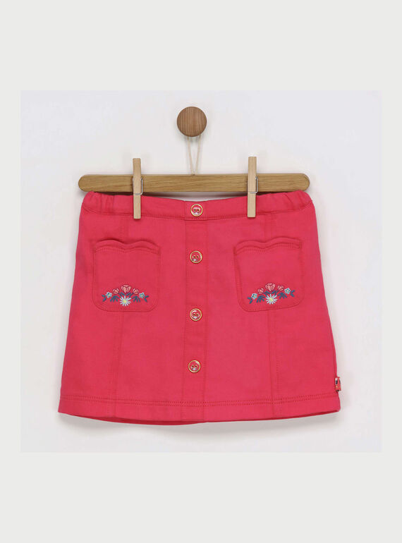 Falda de color rosa RADABETTE / 19E2PF61JUPD301