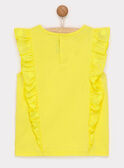 Camiseta de manga corta de color amarillo RYESSETTE / 19E2PFS1TMC106