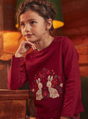 Camiseta roja con estampado de conejos GLETIETTE / 23H2PFQ1TMLF506