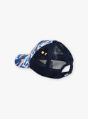 Gorra azul con estampado de tiburones FLYTOAGE / 23E4PGR1CHAC226