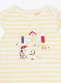 Camisón de rayas de color amarillo sol para niña CHOUTETTE / 22E5PF52CHN102