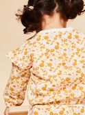 Sudadera de chándal de muletón crudo con estampado floral FABABY / 23E1BF81JGH001