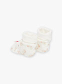 Patucos de recién nacido de terciopelo de tono crudo GOSIANE / 23H0AFB1CHP001