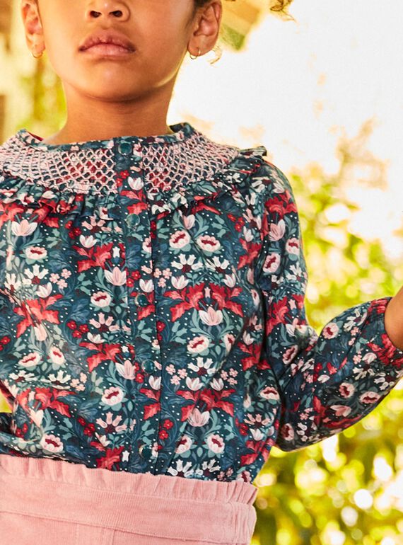 Blusa verde floral DUIBLETTE / 22H2PFZ1CHEG633