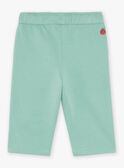 Pantalón de muletón de color verde almendra FACECTOR / 23E1BGB1PAN611