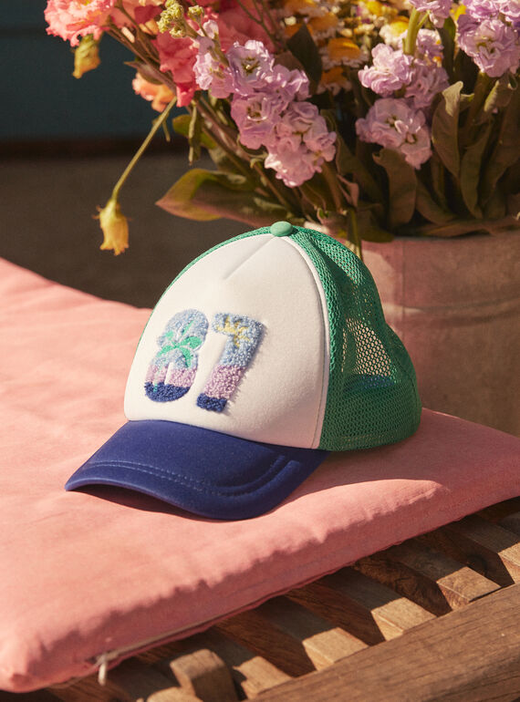 Gorra blanca y verde LACASCAGE / 24H4PGI1CHA000