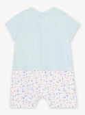 Pelele de color turquesa para bebé niño CEIBRAHIM / 22E5BG52GRE203