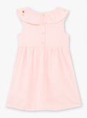 Vestido rosa sin mangas bordado para niña TAYEKETTE / 20E2PFZ5ROB312
