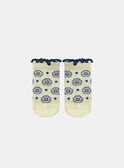 Calcetines Jacquard Flor Amarillo pálido KAULINE / 24E4BFR1SOQ103